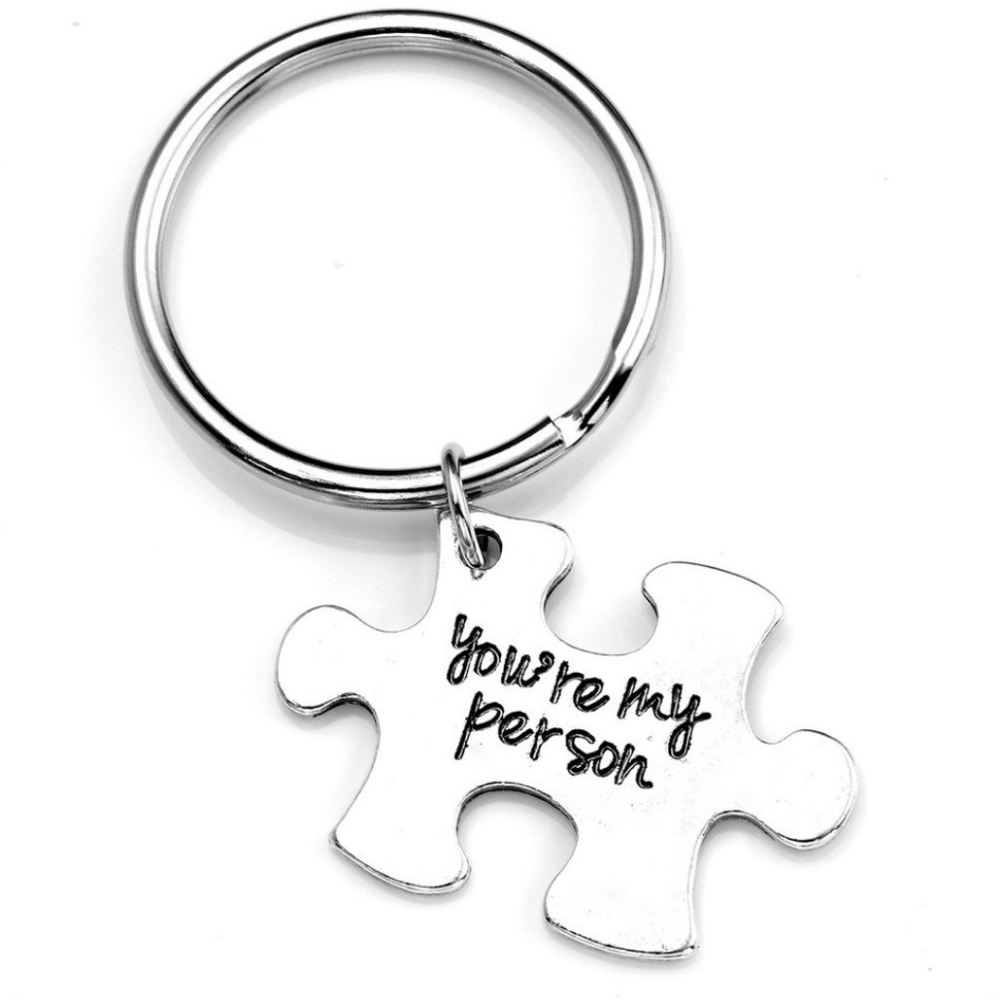 You're my person Puzzle Piece Love Keychain
